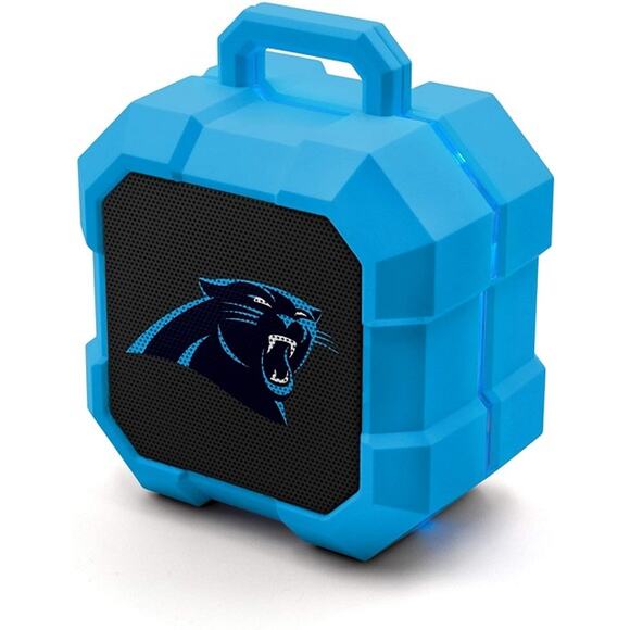 NFL Carolina Panthers Speaker Wireless Bluetooth Shockbox LED Light Portable New - Picture 3 of 3